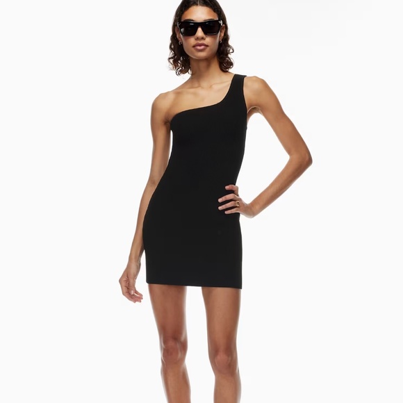 Aritzia Babaton Sculpt Knit One-shoulder Dress - Picture 4 of 4